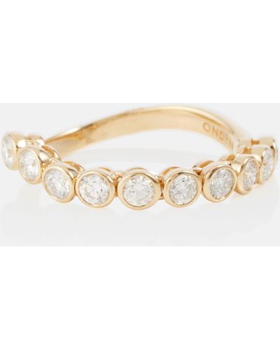ONDYN Capri 14kt Gold Ring With Diamonds - White