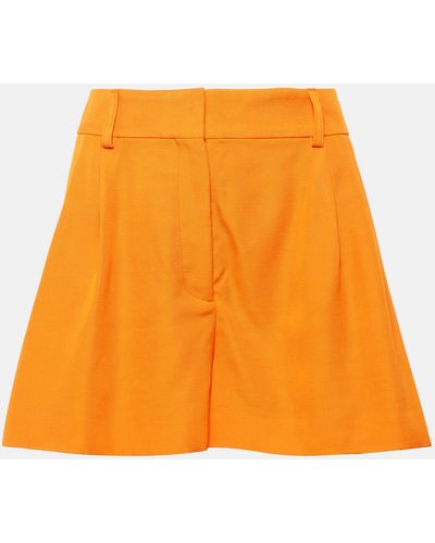 Stella McCartney High-rise Shorts - Orange