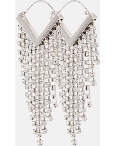 Isabel Marant Embellished Drop Earrings - White