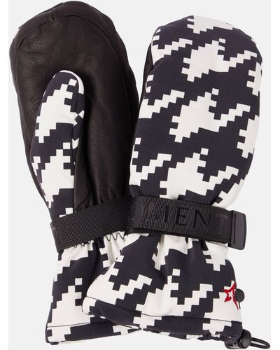 Perfect Moment Davos Printed Mittens - Black
