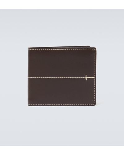 Tod's Leather Bifold Wallet - Brown