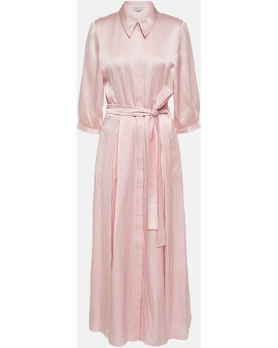 Gabriela Hearst Andy Silk Maxi Dress - Pink