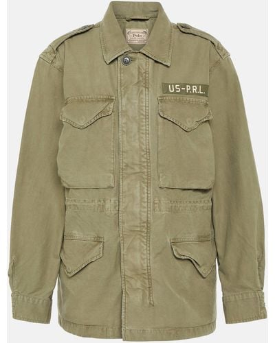 Polo Ralph Lauren Cotton Twill Utility Jacket - Green