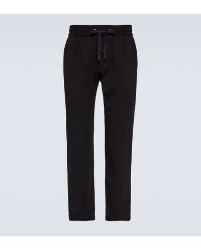 Dolce & Gabbana Logo Jersey Sweatpants - Black