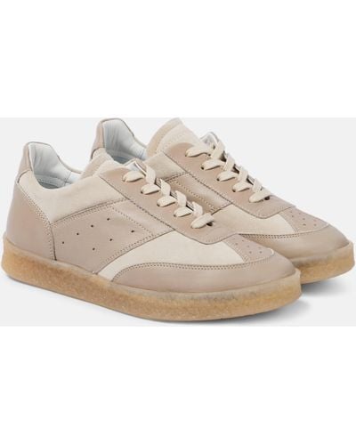 MM6 by Maison Martin Margiela Leather Sneakers - Natural
