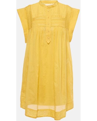 Isabel Marant Leazali Cotton Minidress - Yellow