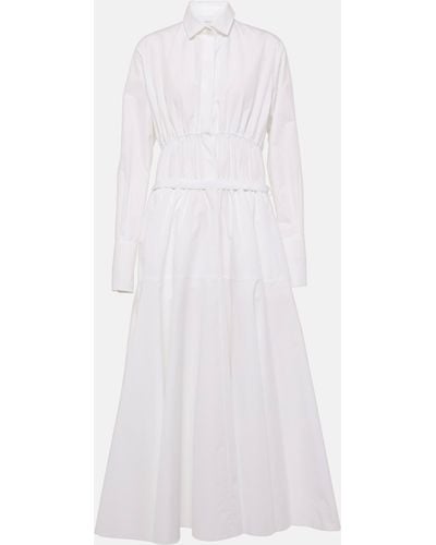 Patou Cotton Shirt Dress - White