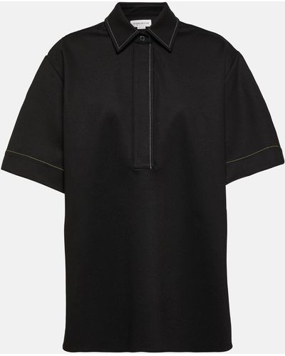Victoria Beckham Pointed Collar Shirt - Black