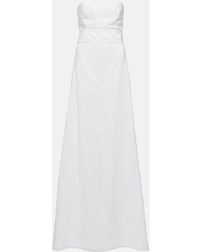 Max Mara Bridal Pavento Taffeta Gown - White