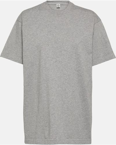 Totême Cotton Jersey T-shirt - Grey
