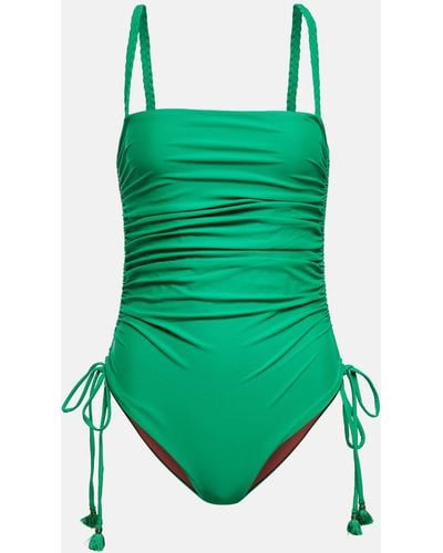 Johanna Ortiz Guardian Sun One-piece Swimsuit - Green