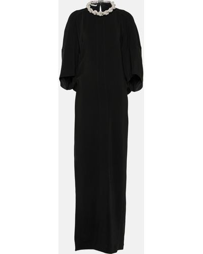 Stella McCartney Crystal-braided Maxi Dress - Black