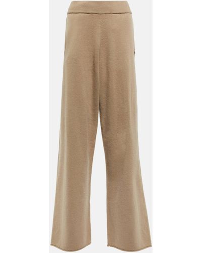 Extreme Cashmere N°258 Zubon Light Wide-leg Cashmere Pants - Natural