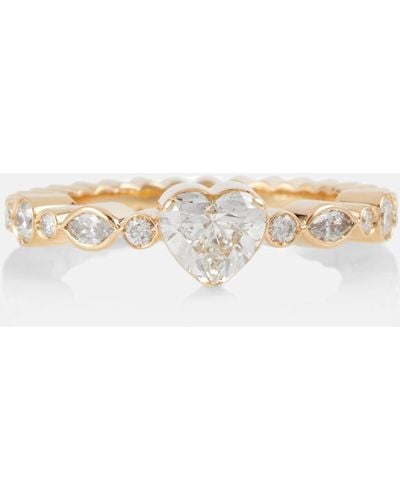 Sophie Bille Brahe Coeur Ensemble 18kt Gold Ring With Diamonds - White