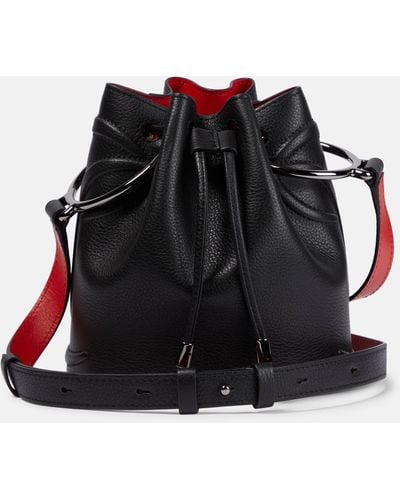 Christian Louboutin By My Side Leather Bucket Bag - Black