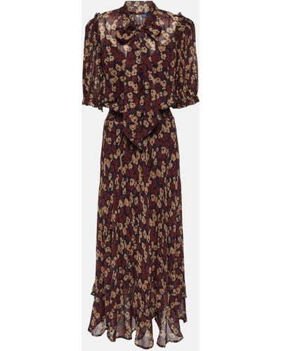Polo Ralph Lauren Floral Maxi Dress - Brown