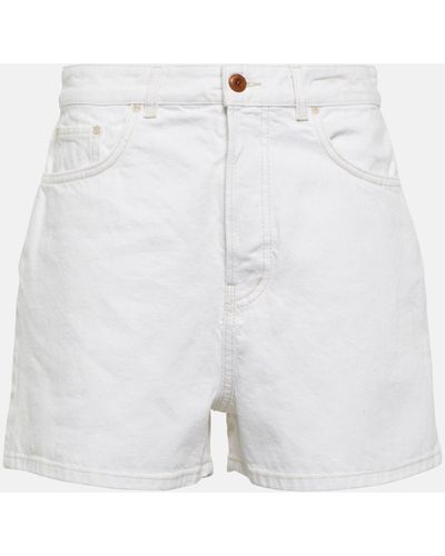 Chloé High-rise Denim Shorts - White