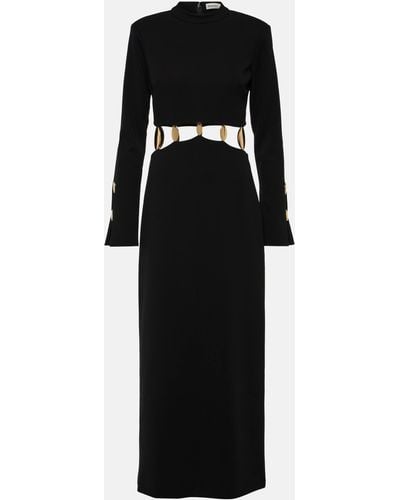 Jonathan Simkhai Gloria Embellished Crepe Gown - Black