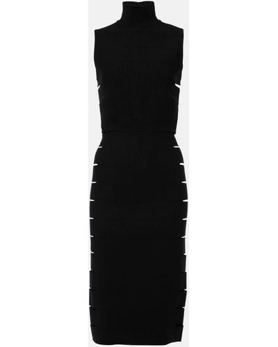 Alaïa Cutout Midi Dress - Black
