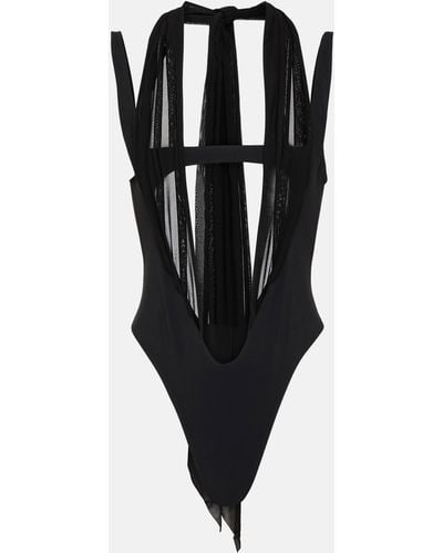 Mugler Cutout Swimsuit - Black