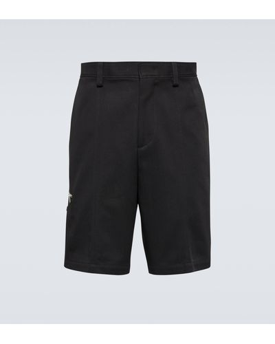 Lanvin Cotton-blend Chino Shorts - Black