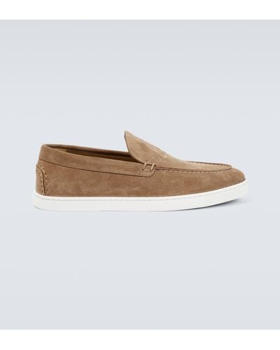 Christian Louboutin Paqueboat Calfskin Loafers - Brown