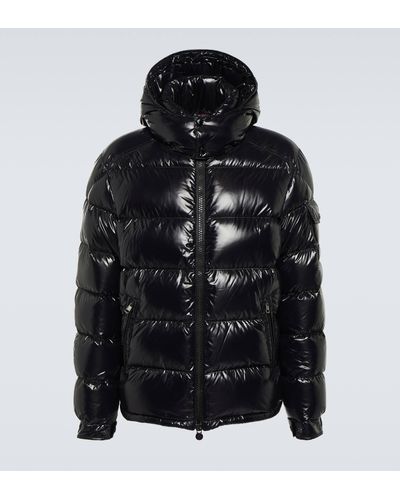 Moncler Maya Zip-up Padded Hooded Jacket - Black