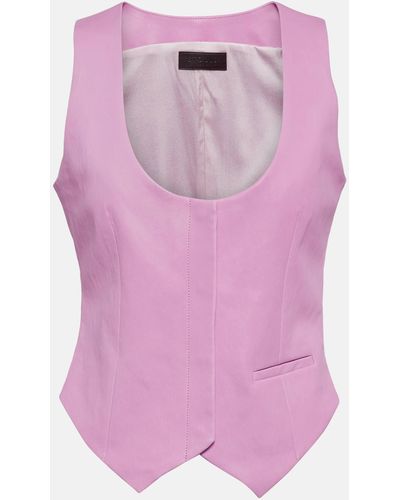 Stouls Adrian Leather Vest - Pink
