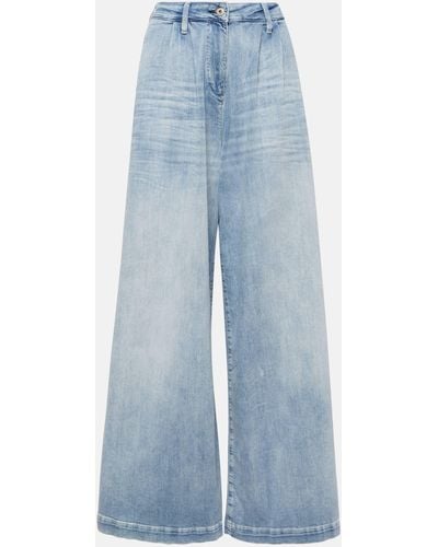 AG Jeans Stella High-rise Wide-leg Jeans - Blue