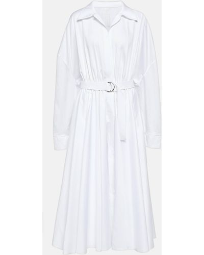 Norma Kamali Cotton Shirt Dress - White