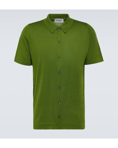 John Smedley Folke Cotton Shirt - Green