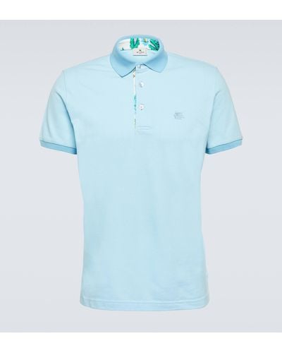 Etro Cotton Polo Shirt - Blue