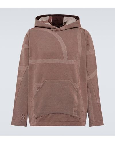 BYBORRE Hooded Cotton Sweatshirt - Brown