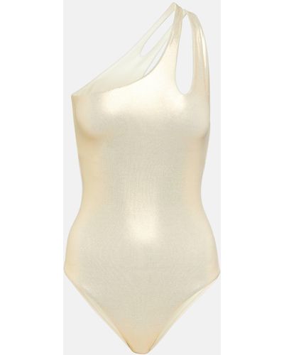 Melissa Odabash Jamaica Metallic Swimsuit - White