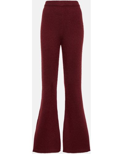 Gabriela Hearst Niven Cashmere And Silk Pants - Red