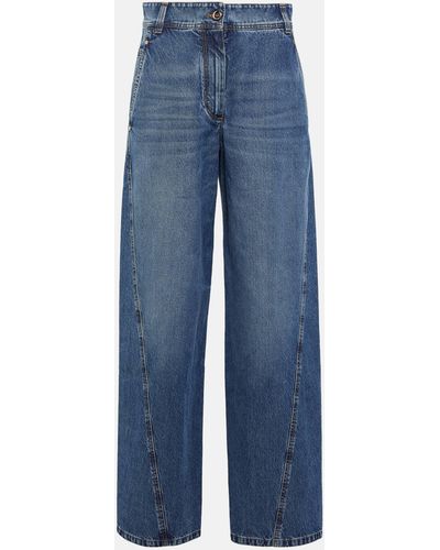 Brunello Cucinelli Baggy Flared Jeans - Blue