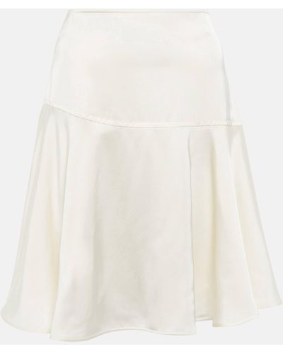 Jil Sander High-rise Miniskirt - White