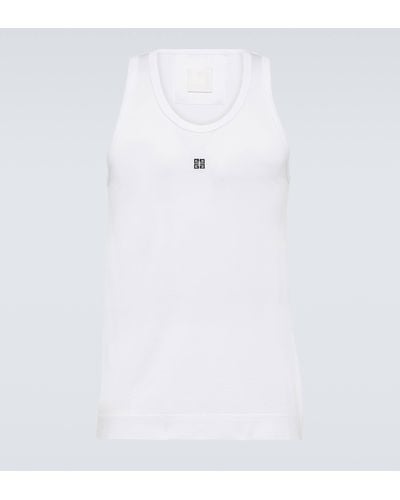 Givenchy Cotton Jersey Tank Top - White