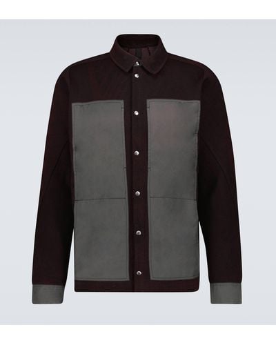 BYBORRE Panelled Overshirt - Black