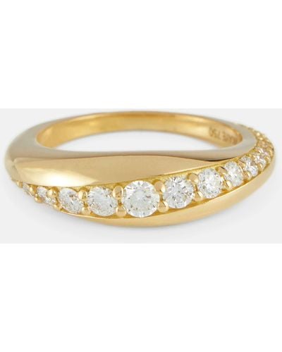 Melissa Kaye Remi 18kt Gold Ring With Diamonds - Metallic