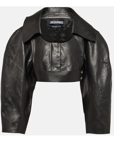 Cropped Leather Jackets