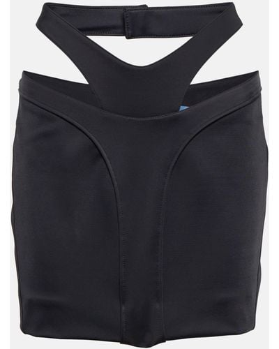 Mugler Cutout Miniskirt - Black