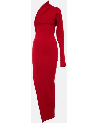 Rick Owens One-shoulder Asymmetric Maxi Dress - Red