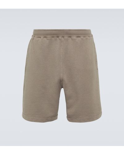 Stone Island Cotton Fleece Shorts - Grey