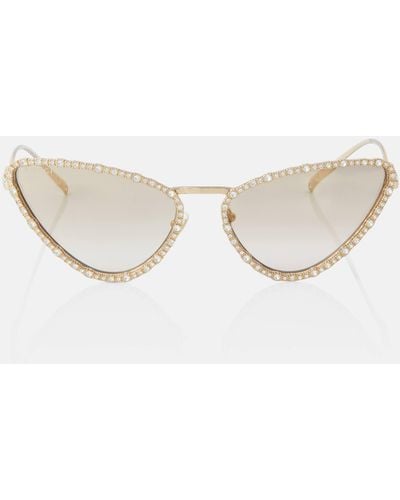Gucci Interlocking G Cat-eye Sunglasses - Natural