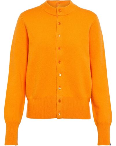Extreme Cashmere N° 140 Little Game Cashmere-blend Cardigan - Orange