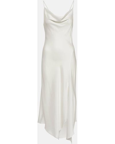 Jonathan Simkhai Asymmetrical Midi Slip Dress - White