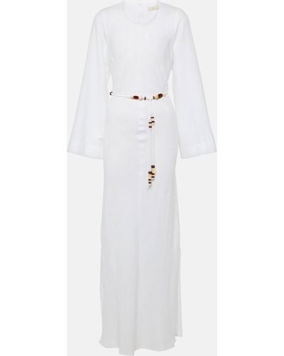 Faithfull The Brand Galea Linen Maxi Dress - White