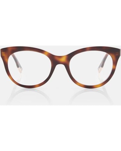 Fendi Way Oval Glasses - Brown