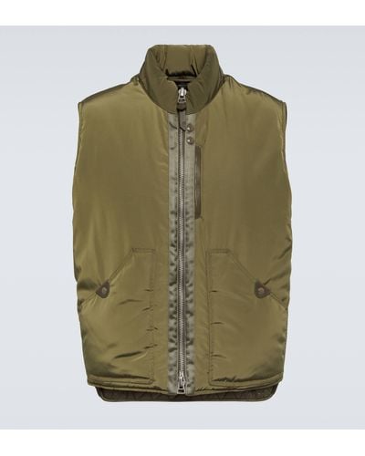 Tom Ford Quilted Vest - Green
